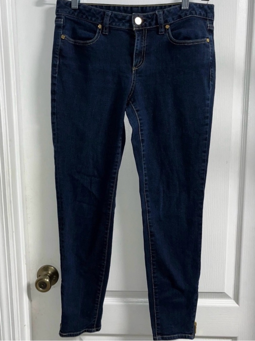 Tory Burch Deep Indigo Stretch Skinny Jeans